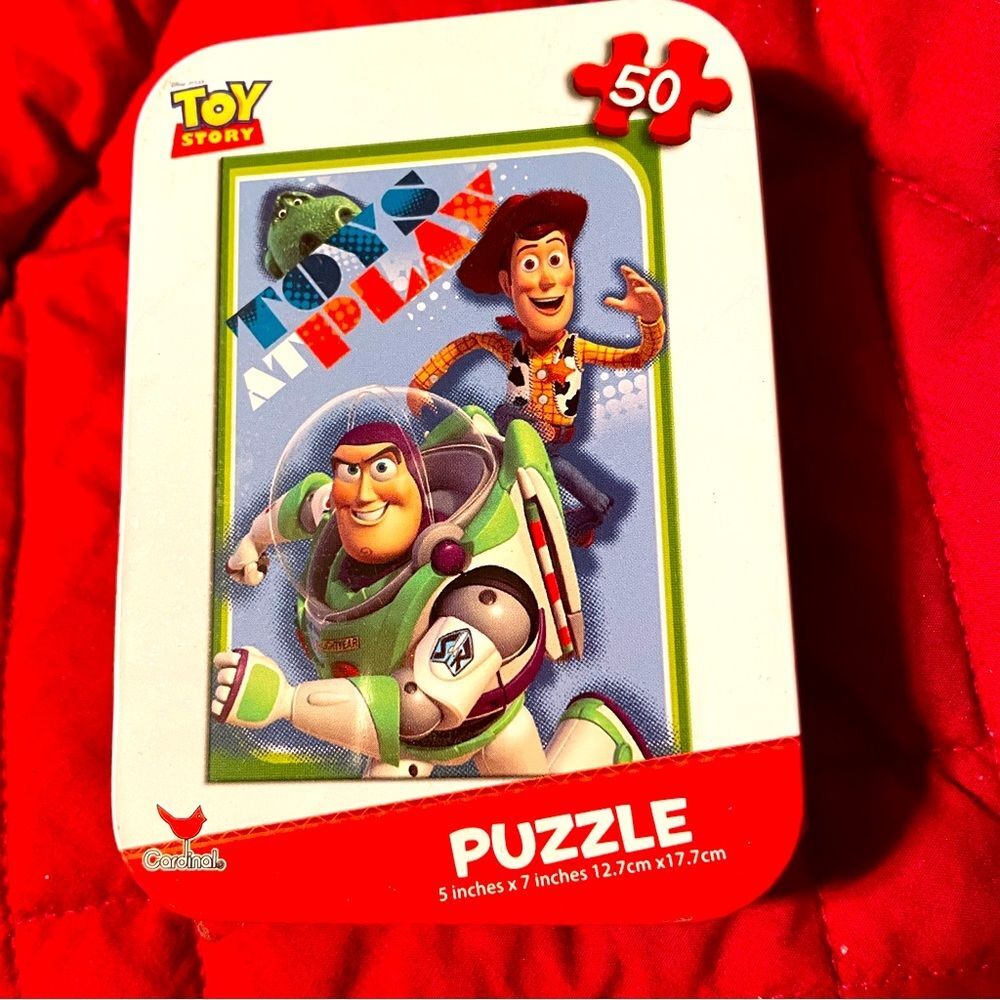 Toys at Play Toy Story mini-puzzle in collectible tin, new factory sealed, 50 pc